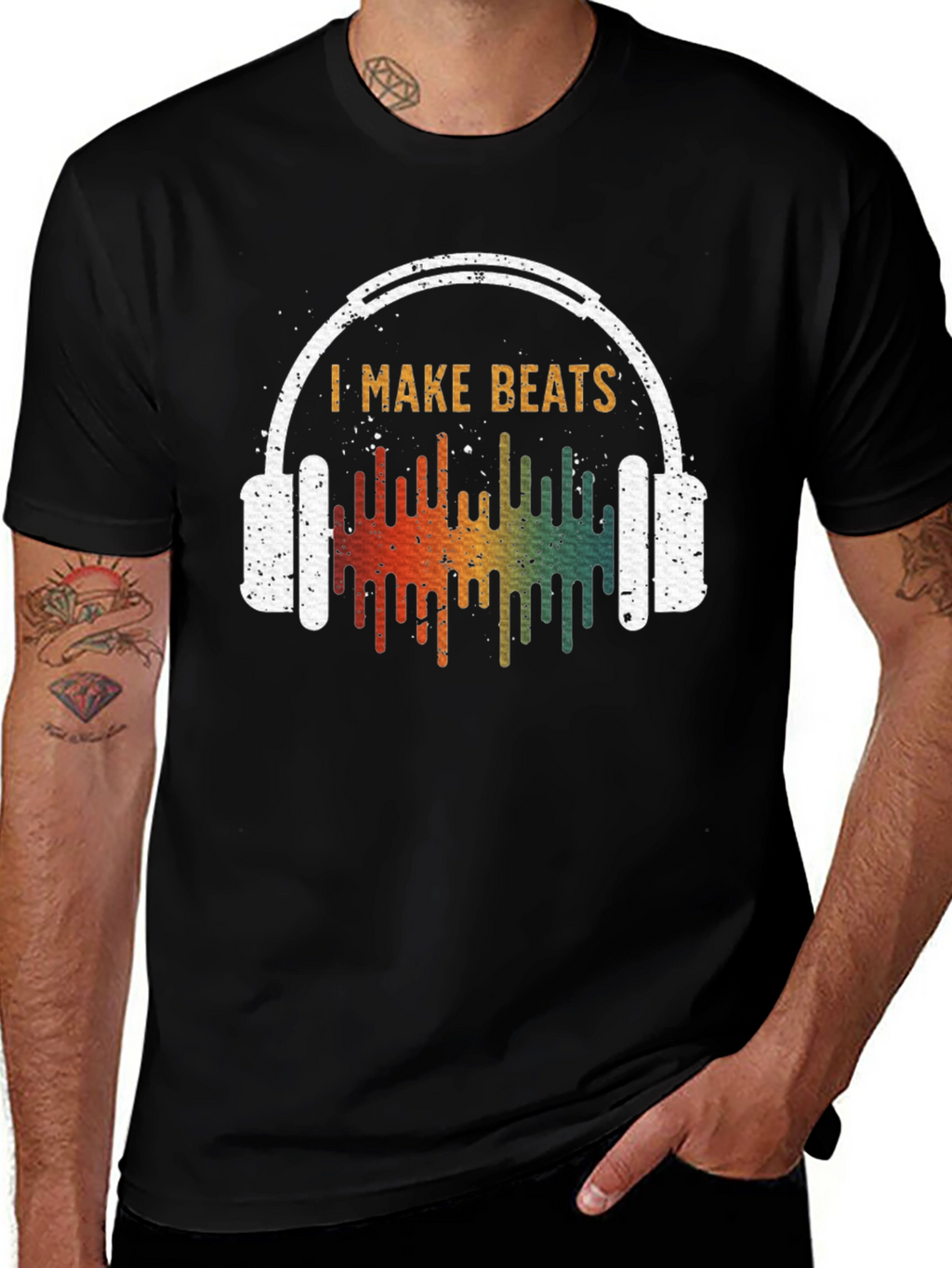 I Make Beats Graphic Tee - Music Producer T-Shirt