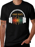 I Make Beats Graphic Tee - Music Producer T-Shirt