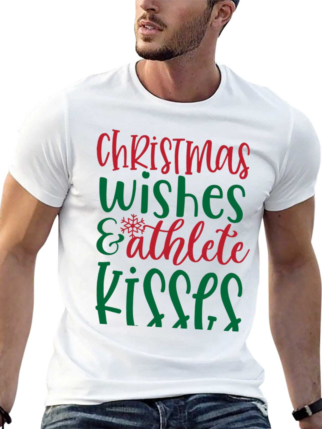 Christmas Wishes & Athlete Kisses Graphic Tee