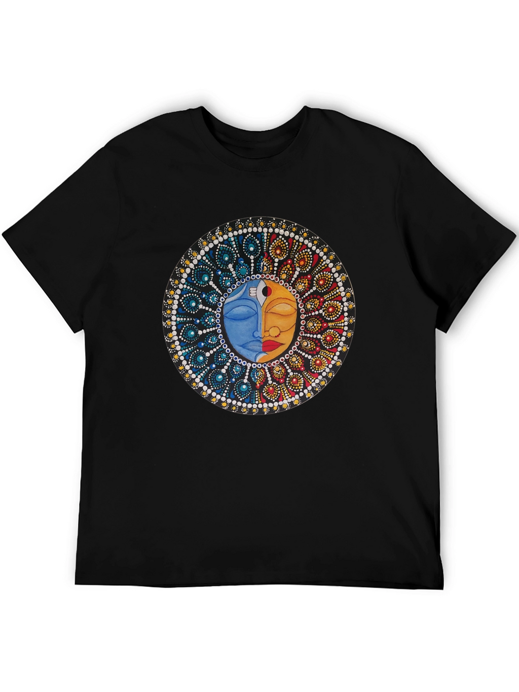 Yin Yang Sun Moon Graphic T-Shirt