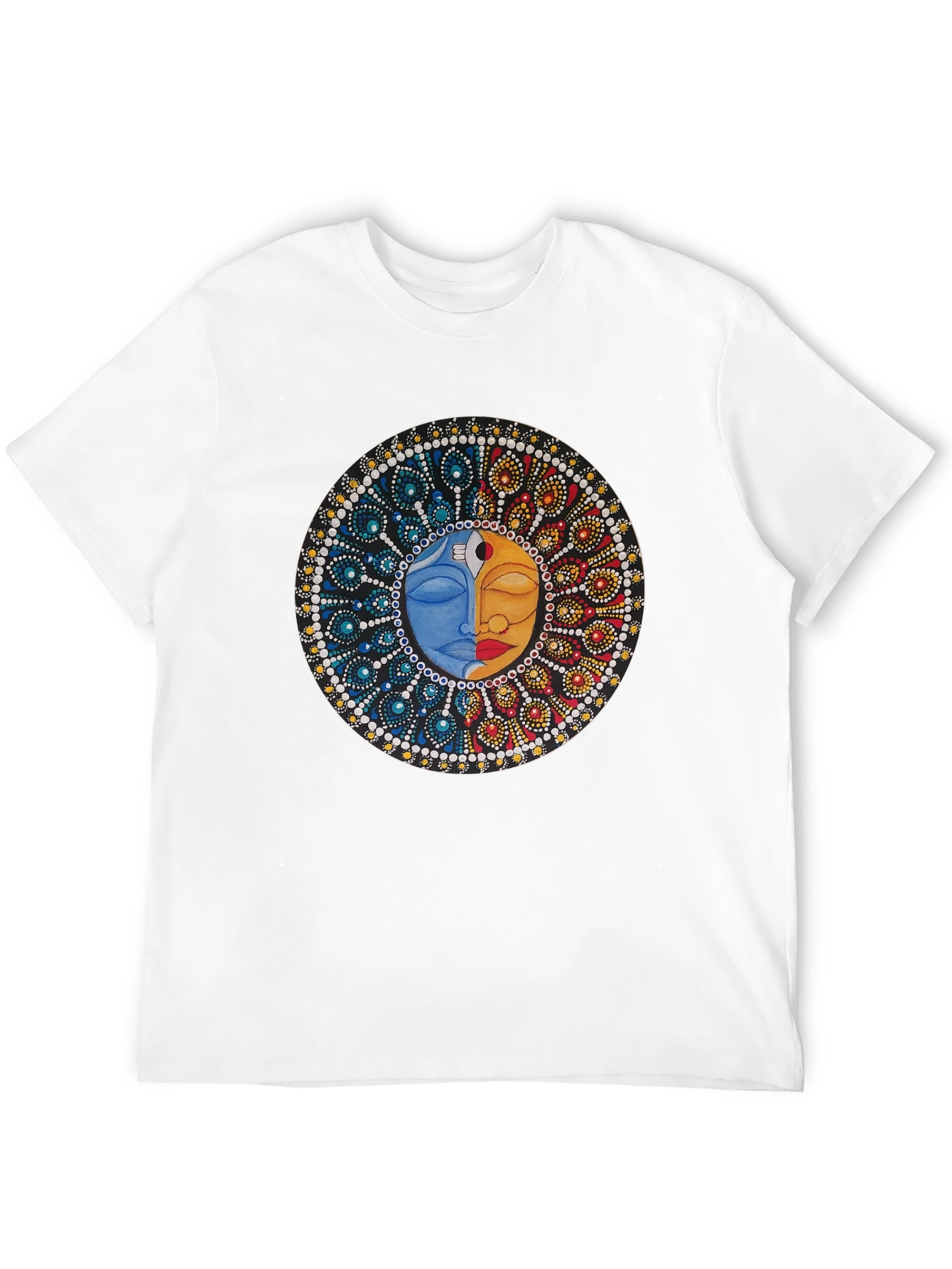 Yin Yang Sun Moon Graphic T-Shirt