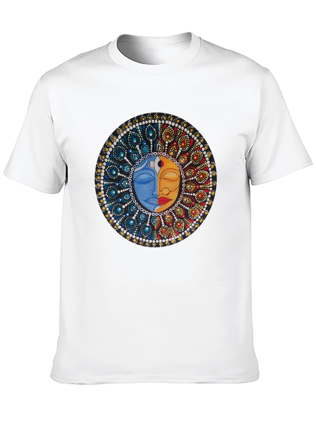 Yin Yang Sun Moon Graphic T-Shirt