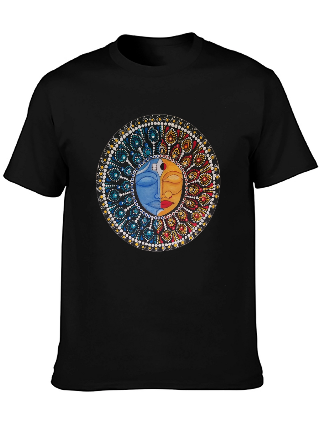 Yin Yang Sun Moon Graphic T-Shirt
