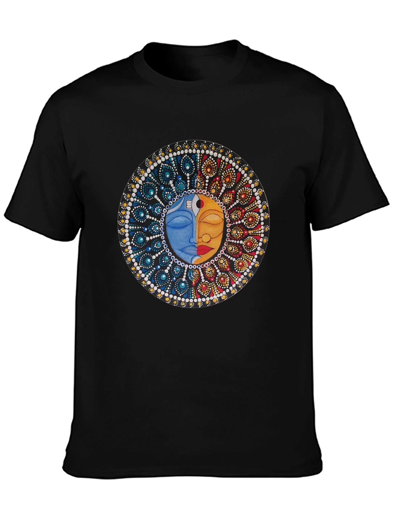 Yin Yang Sun Moon Graphic T-Shirt