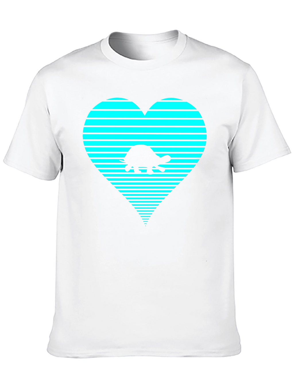 Turtle Heart Graphic T-Shirt - Black
