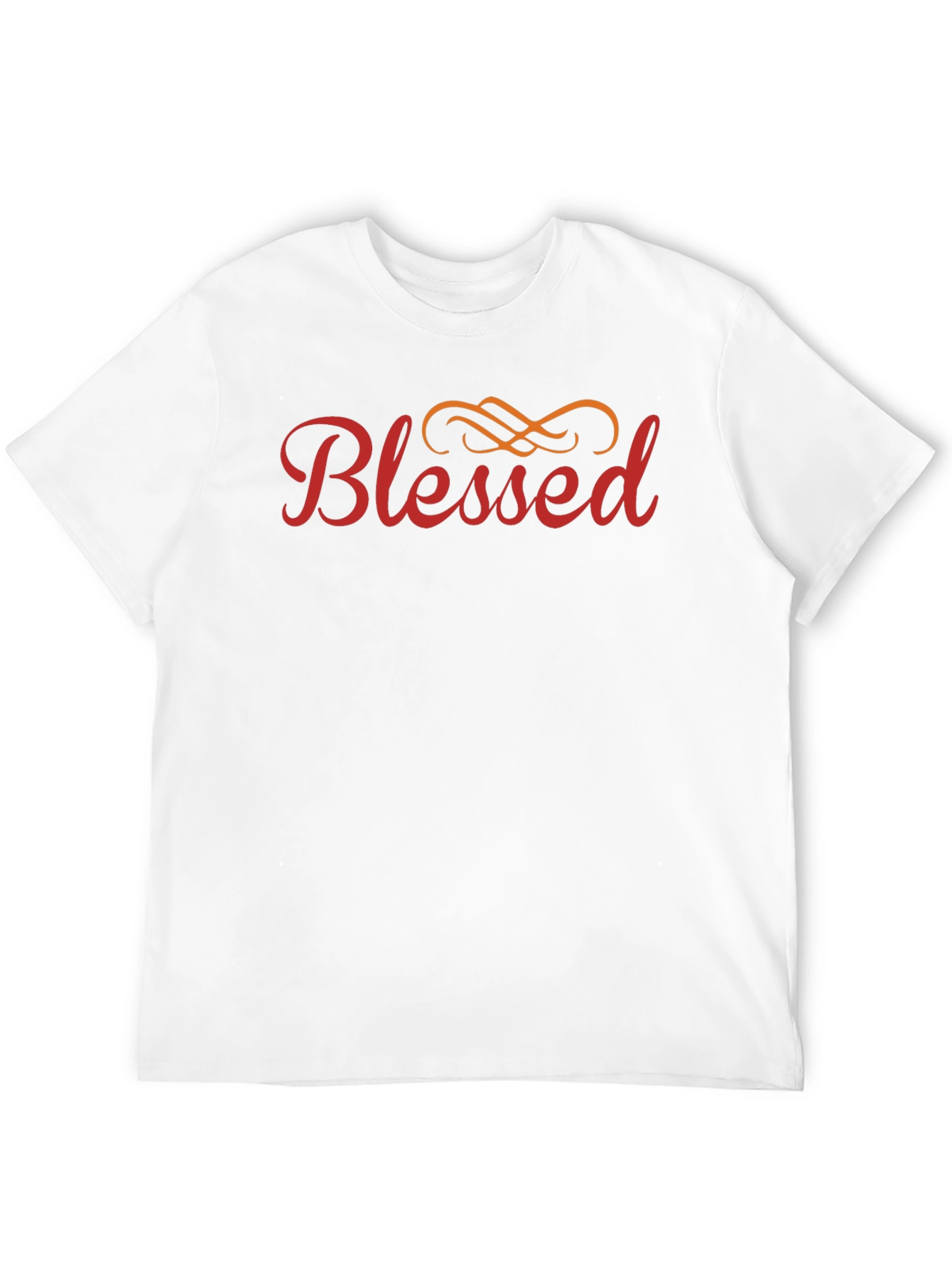 Blessed Graphic Print Crew Neck T-Shirt