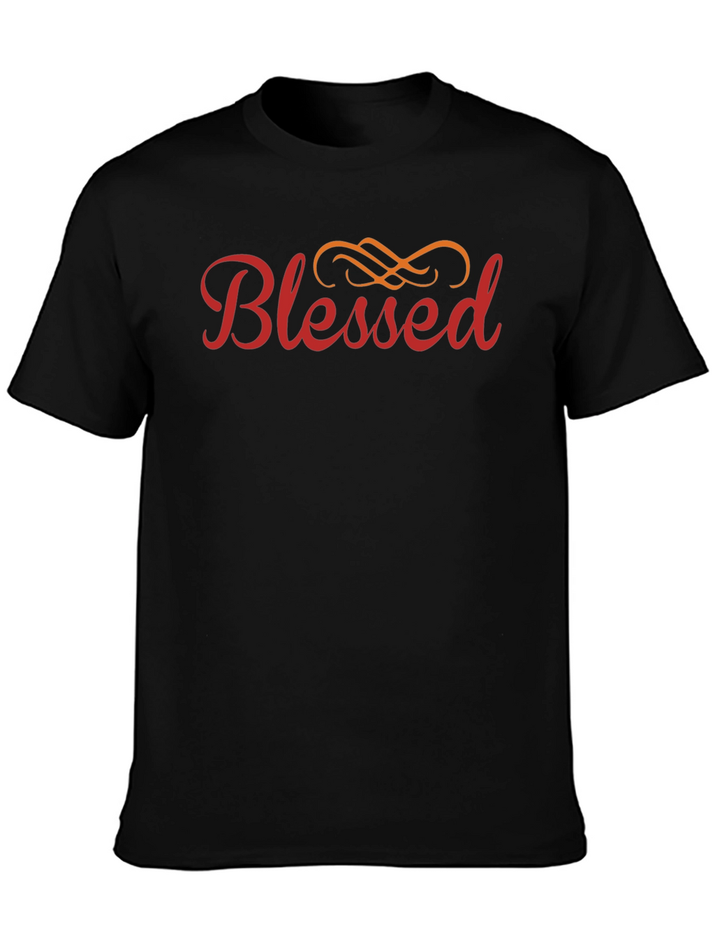 Blessed Graphic Print Crew Neck T-Shirt