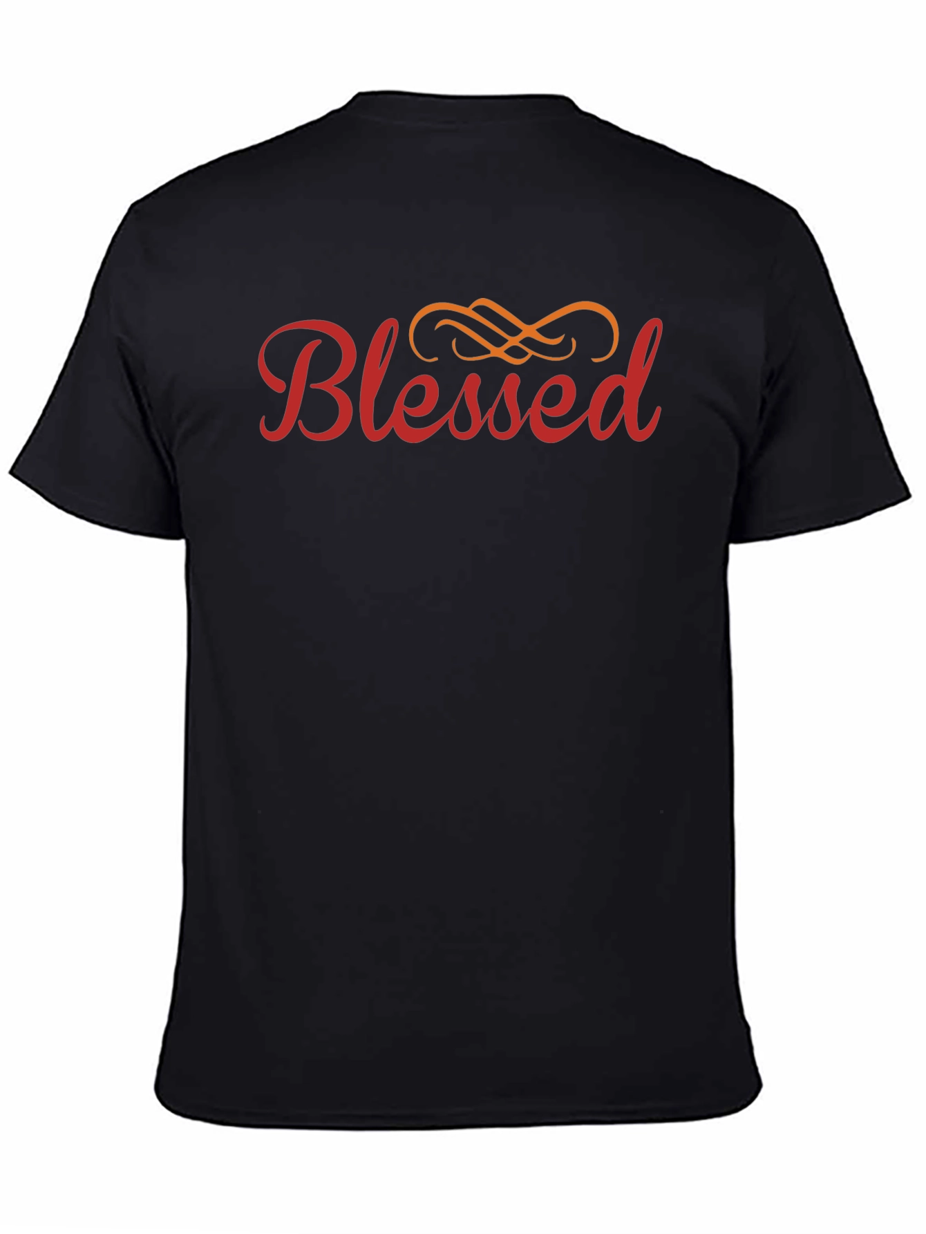Blessed Graphic Print Crew Neck T-Shirt
