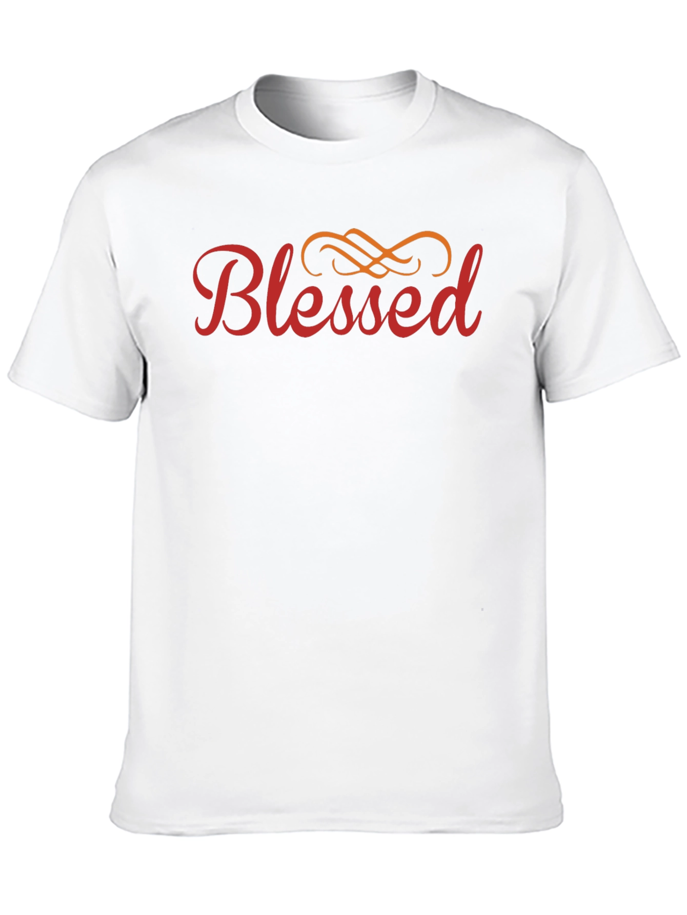 Blessed Graphic Print Crew Neck T-Shirt