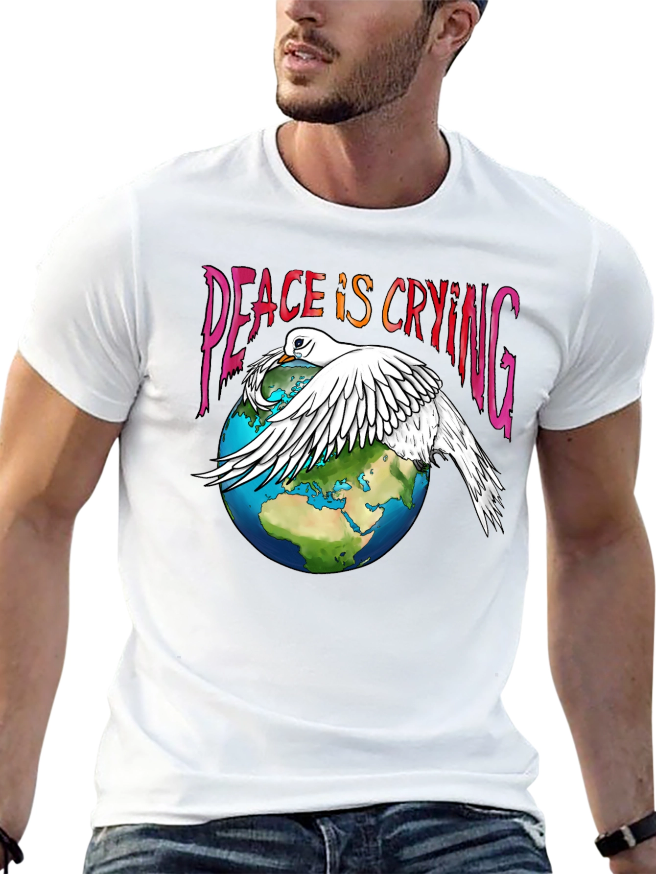 Peace is Crying Graphic T-Shirt