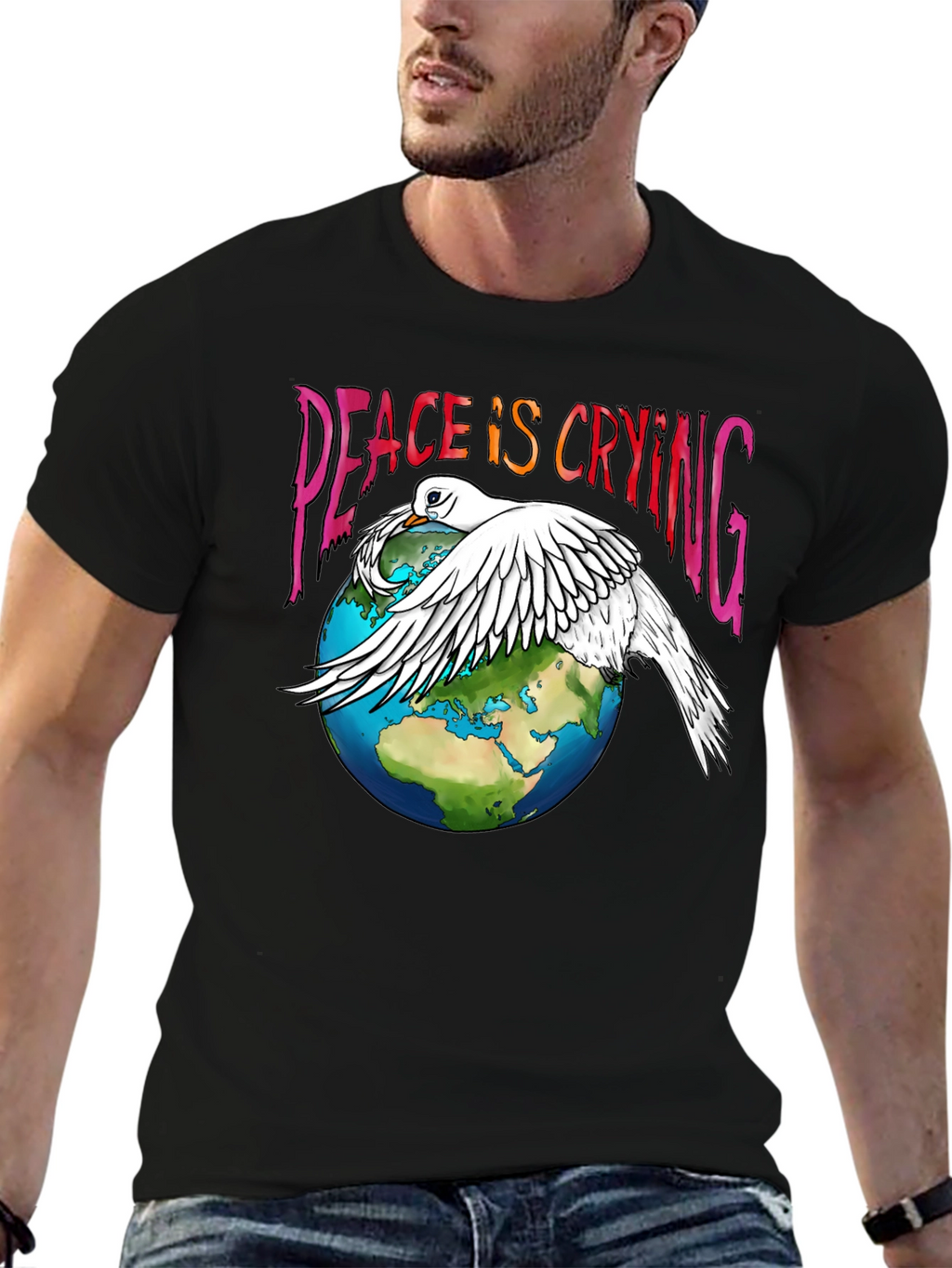 Peace is Crying Graphic T-Shirt