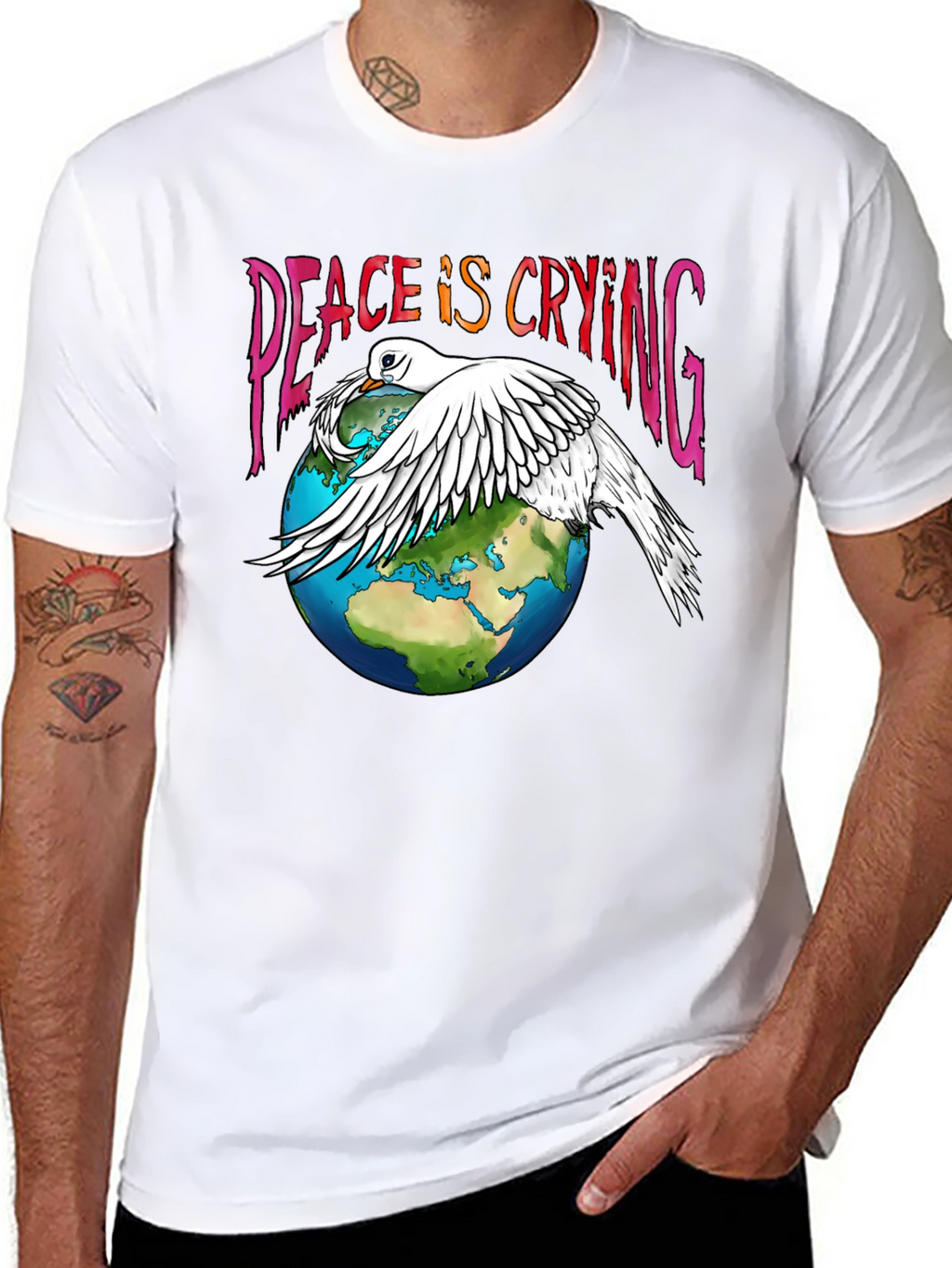 Peace is Crying Graphic T-Shirt