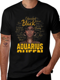 Black Aquarius Queen Graphic Tee