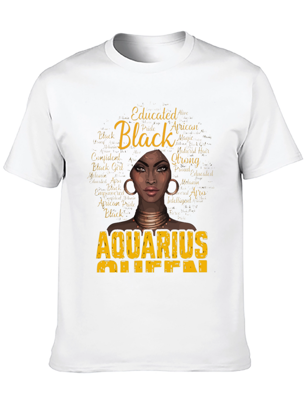 Black Aquarius Queen Graphic Tee