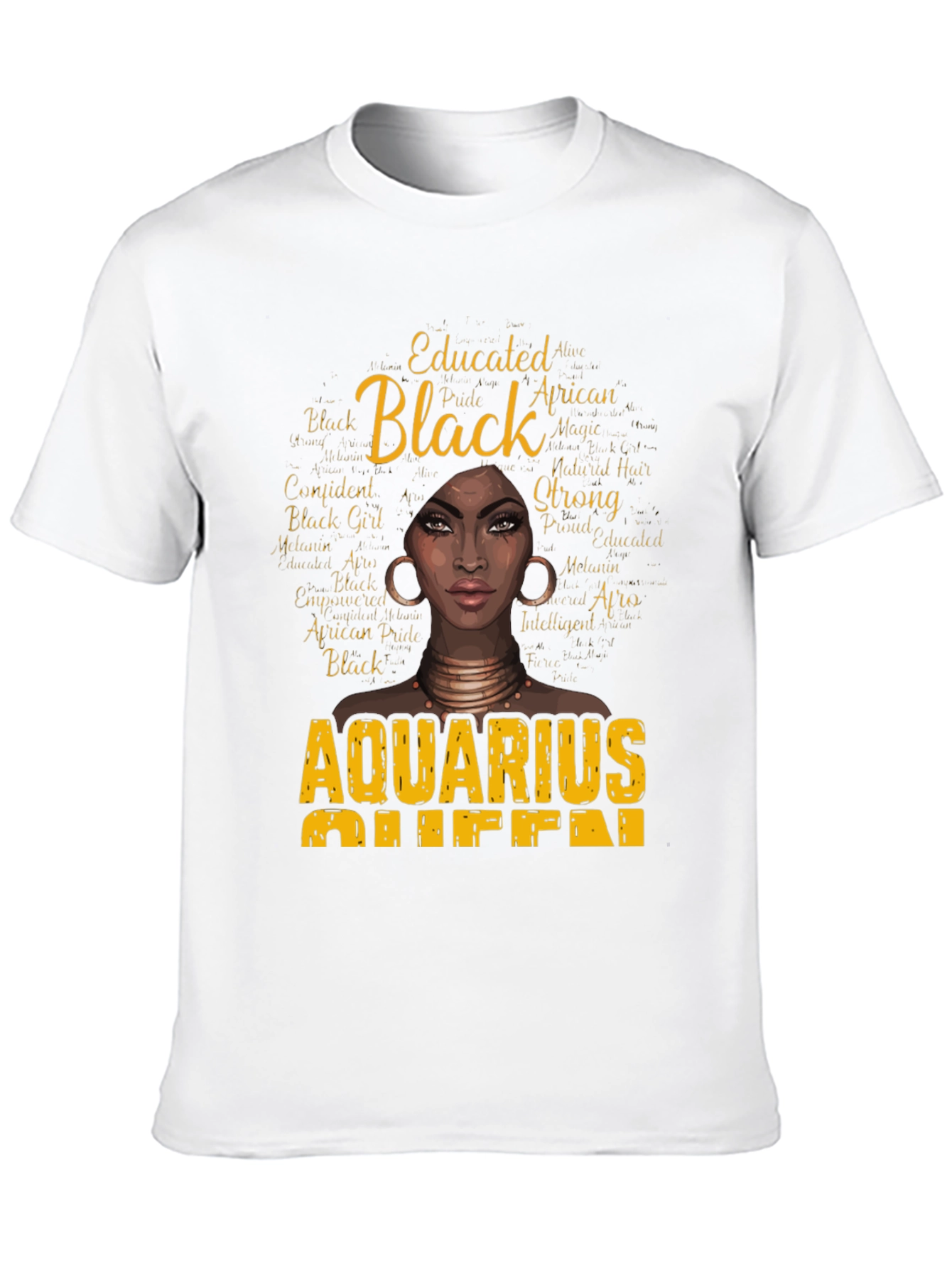 Black Aquarius Queen Graphic Tee