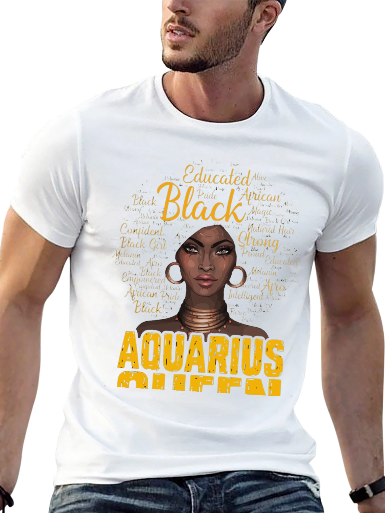 Black Aquarius Queen Graphic Tee