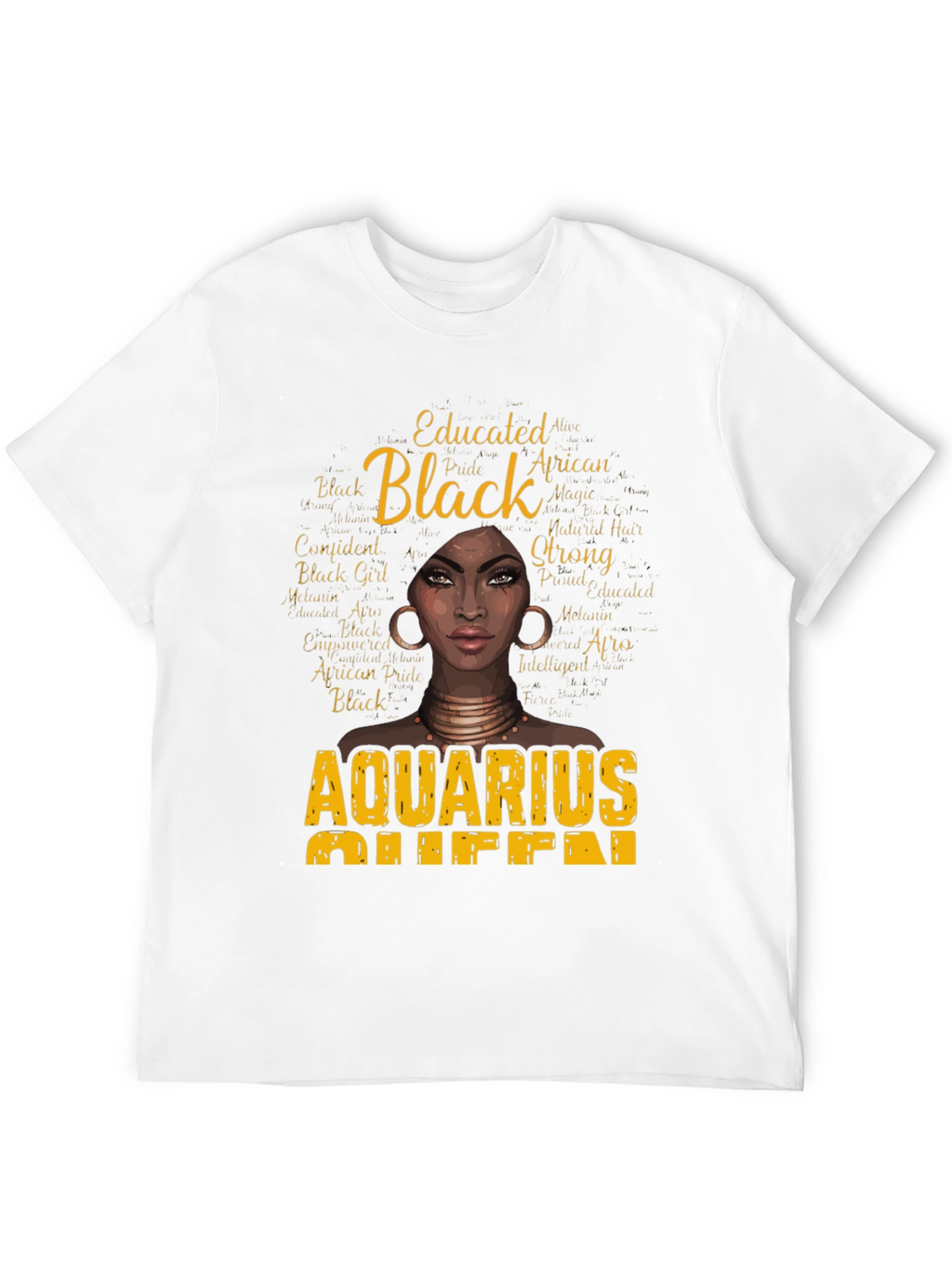Black Aquarius Queen Graphic Tee