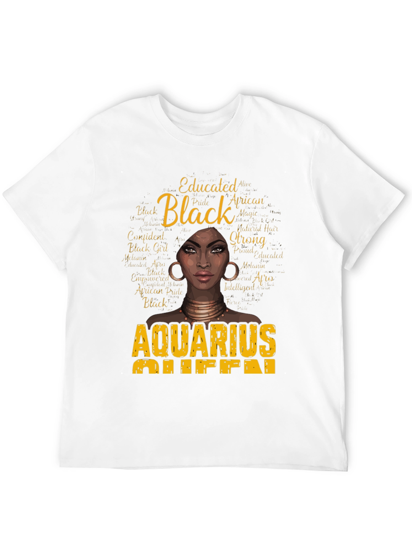 Black Aquarius Queen Graphic Tee
