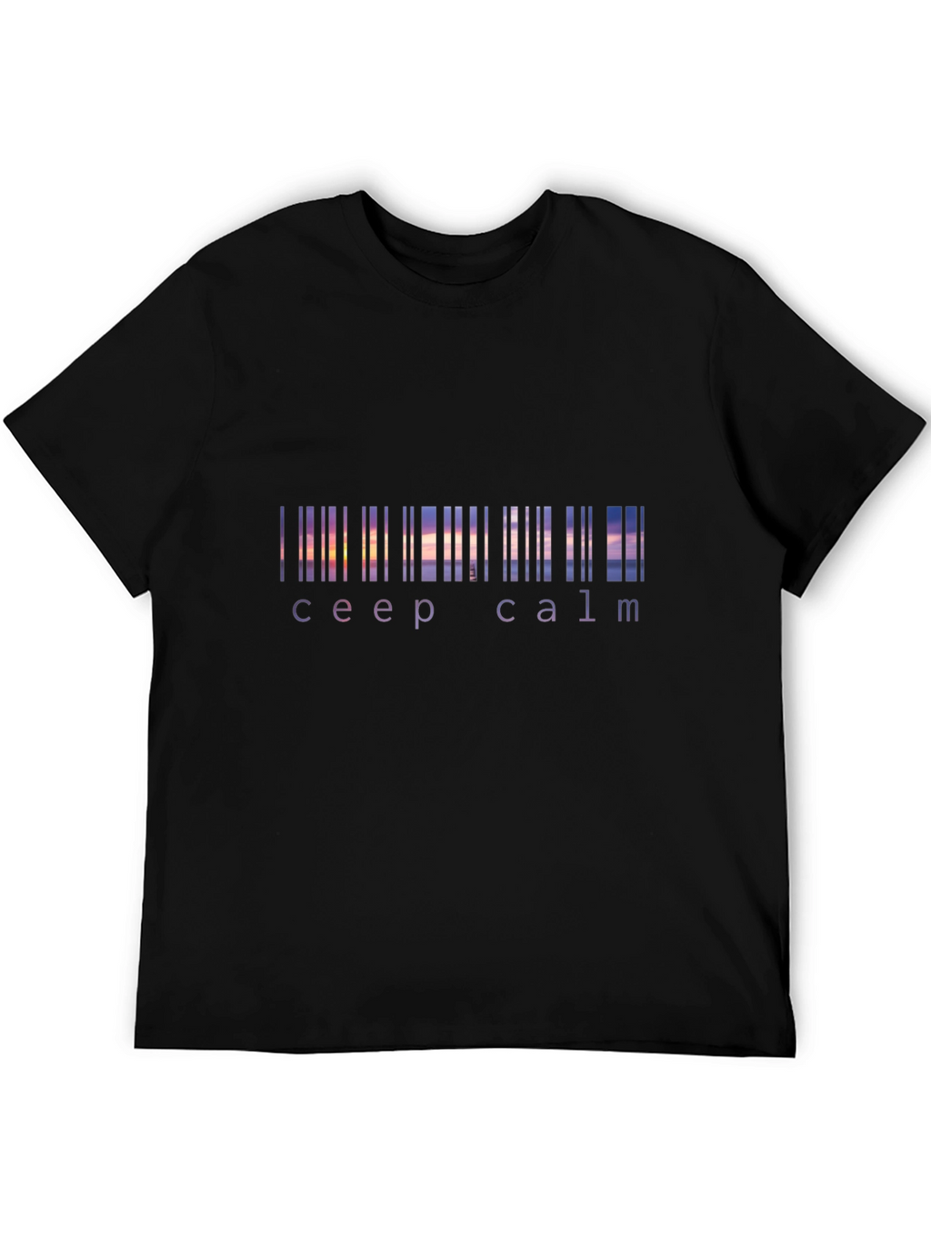 Keep Calm Sunset Barcode T-Shirt