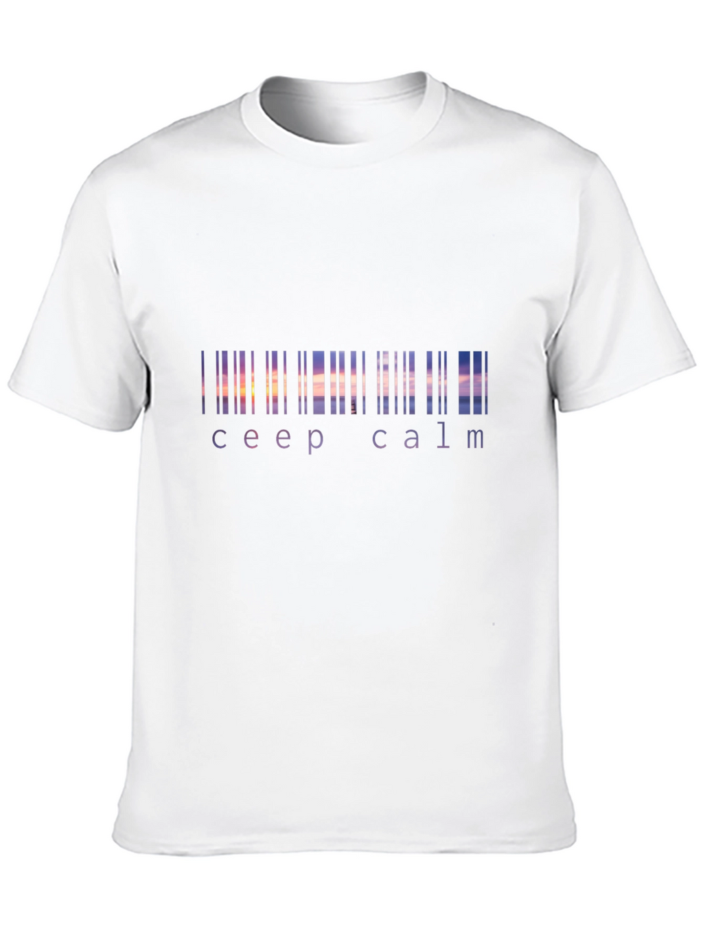 Keep Calm Sunset Barcode T-Shirt