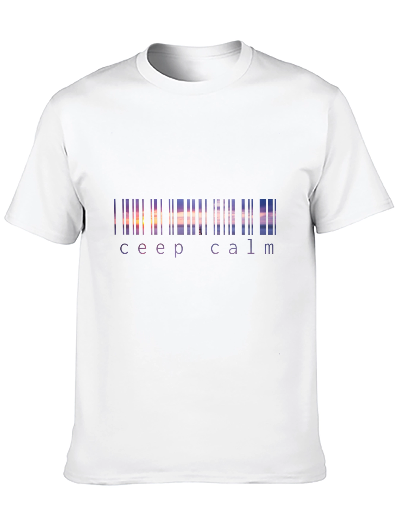 Keep Calm Sunset Barcode T-Shirt