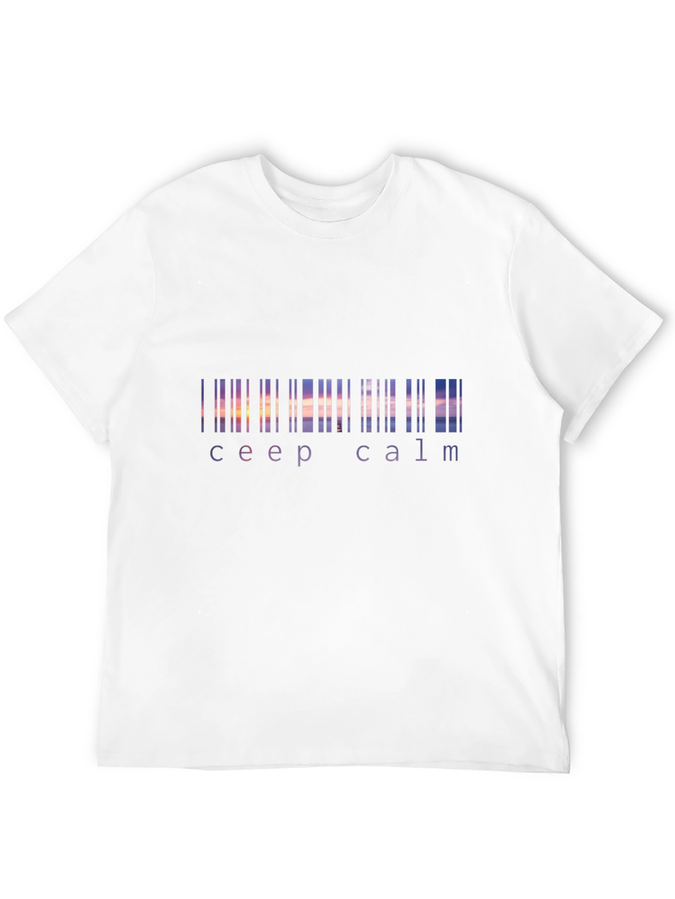 Keep Calm Sunset Barcode T-Shirt
