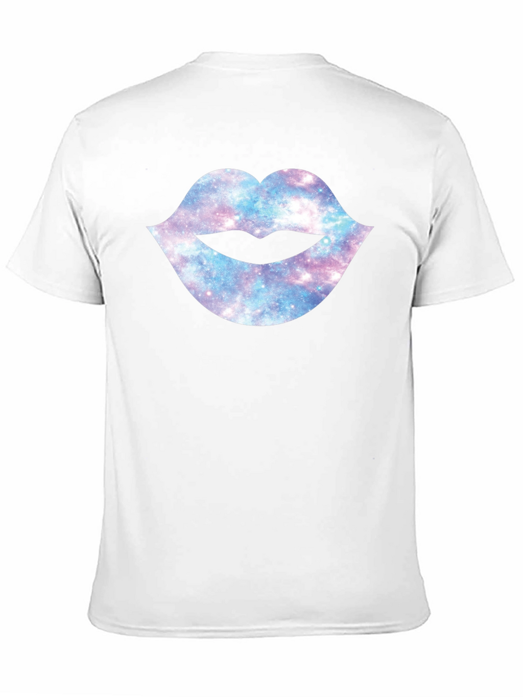 Galaxy Lips Graphic Black T-Shirt