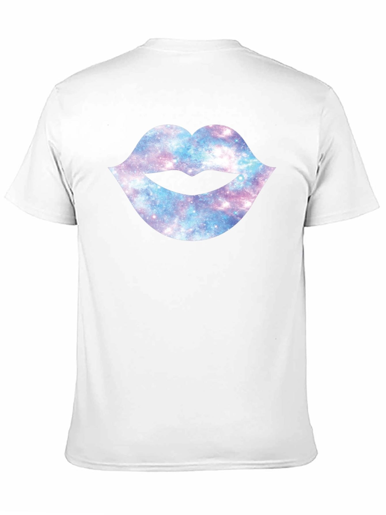 Galaxy Lips Graphic Black T-Shirt