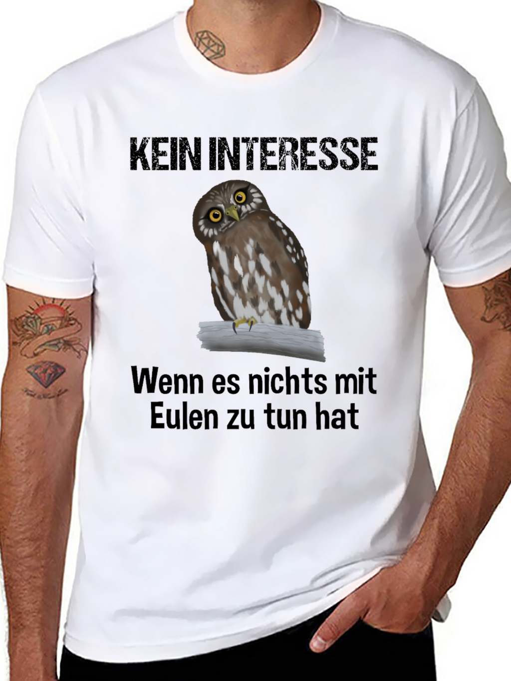 Owl T-Shirt: Kein Interesse - Unless Its About Owls