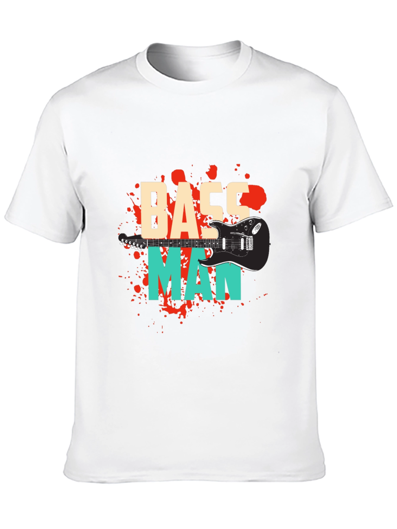 Bass Man Graphic Tee - Music Lover T-Shirt