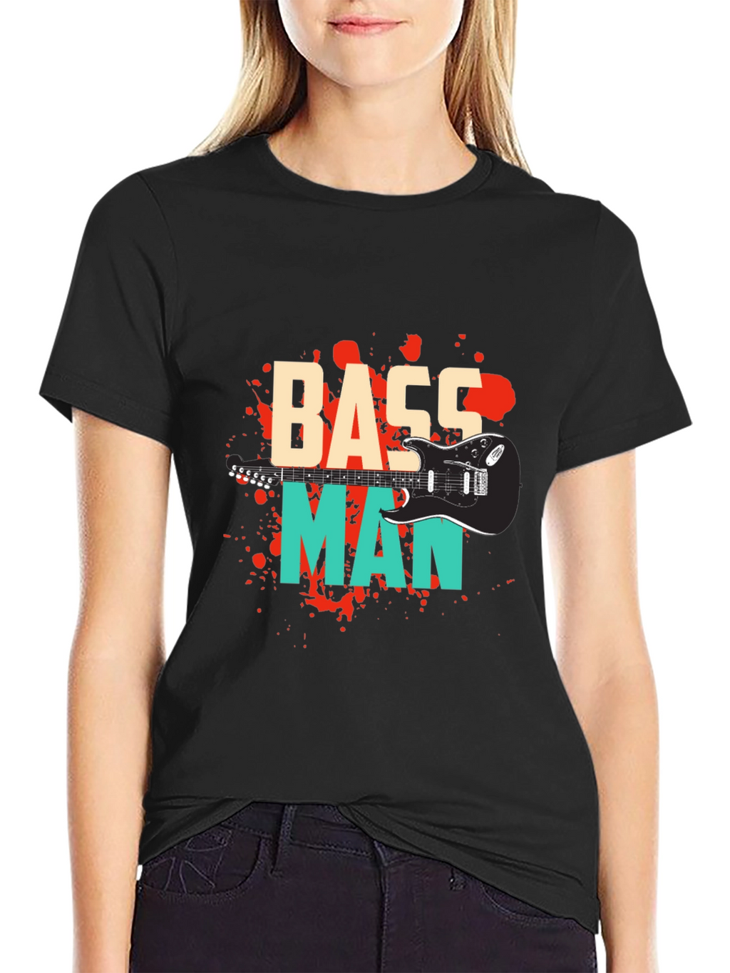 Bass Man Graphic Tee - Music Lover T-Shirt