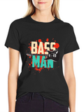 Bass Man Graphic Tee - Music Lover T-Shirt