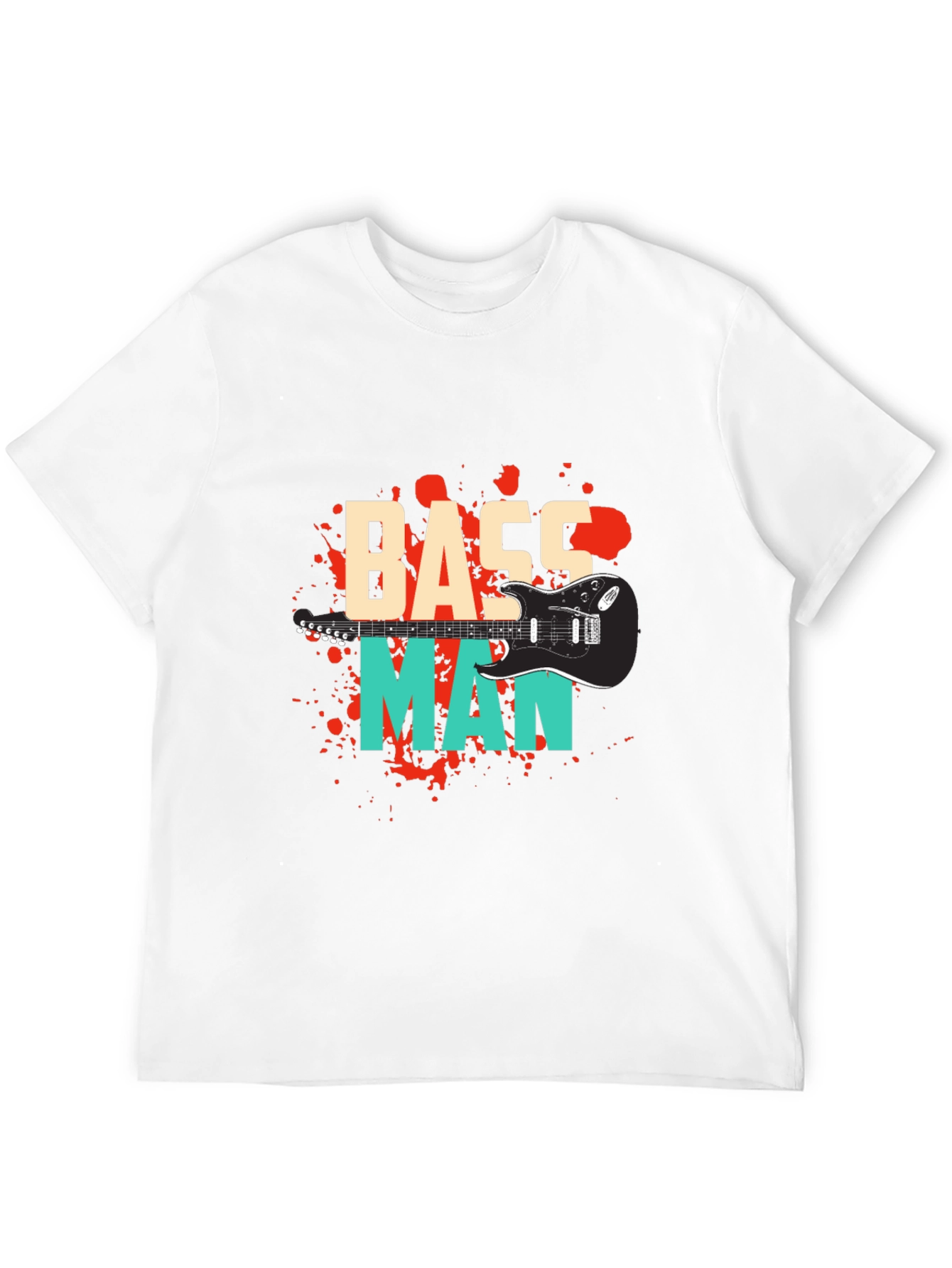 Bass Man Graphic Tee - Music Lover T-Shirt