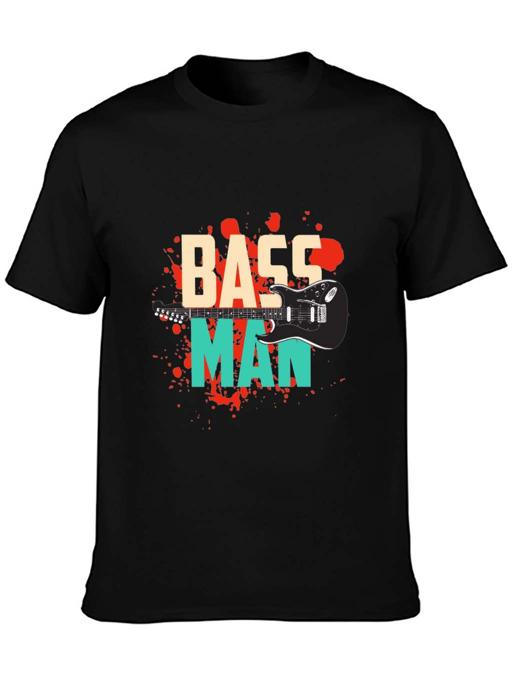 Bass Man Graphic Tee - Music Lover T-Shirt