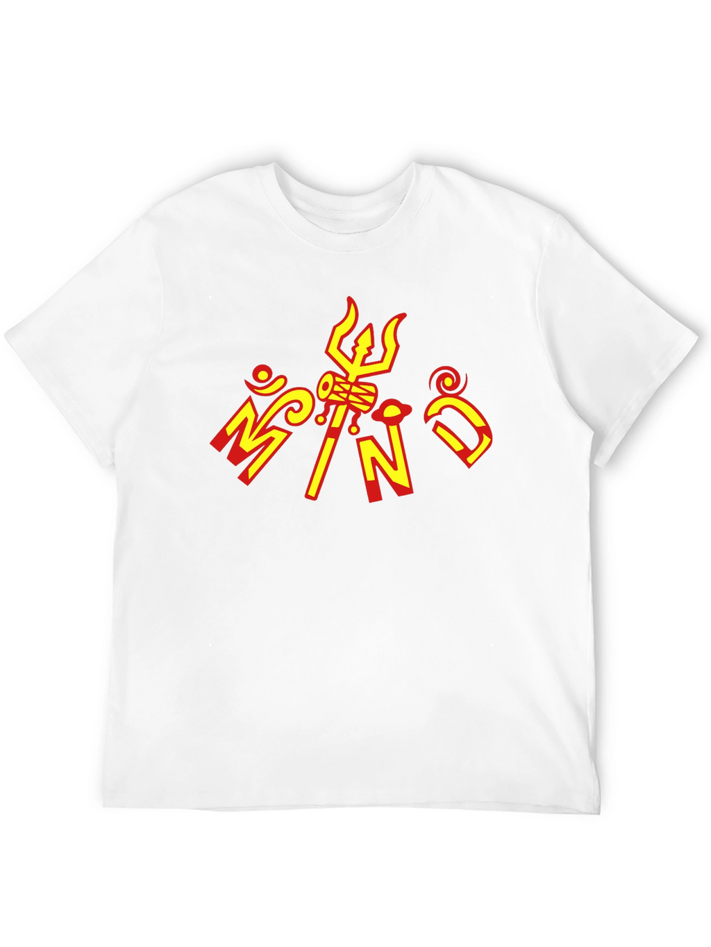 Black Graphic Tee - Hindu Design