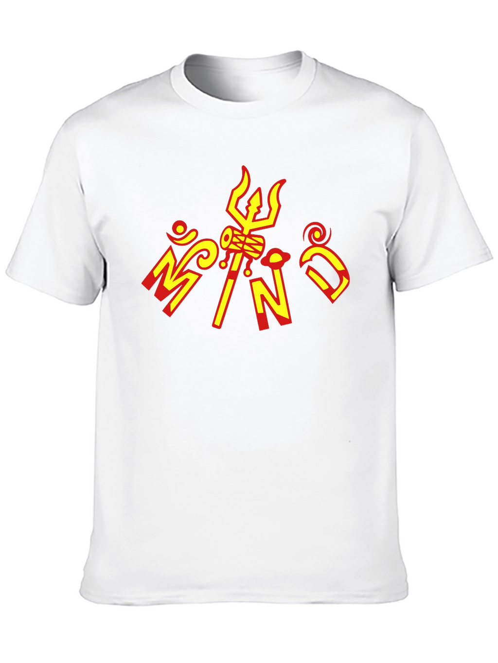 Black Graphic Tee - Hindu Design