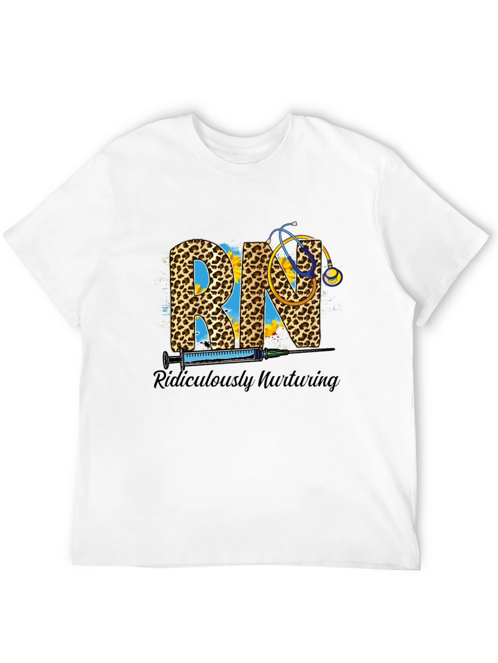 RN Leopard Print Graphic T-Shirt
