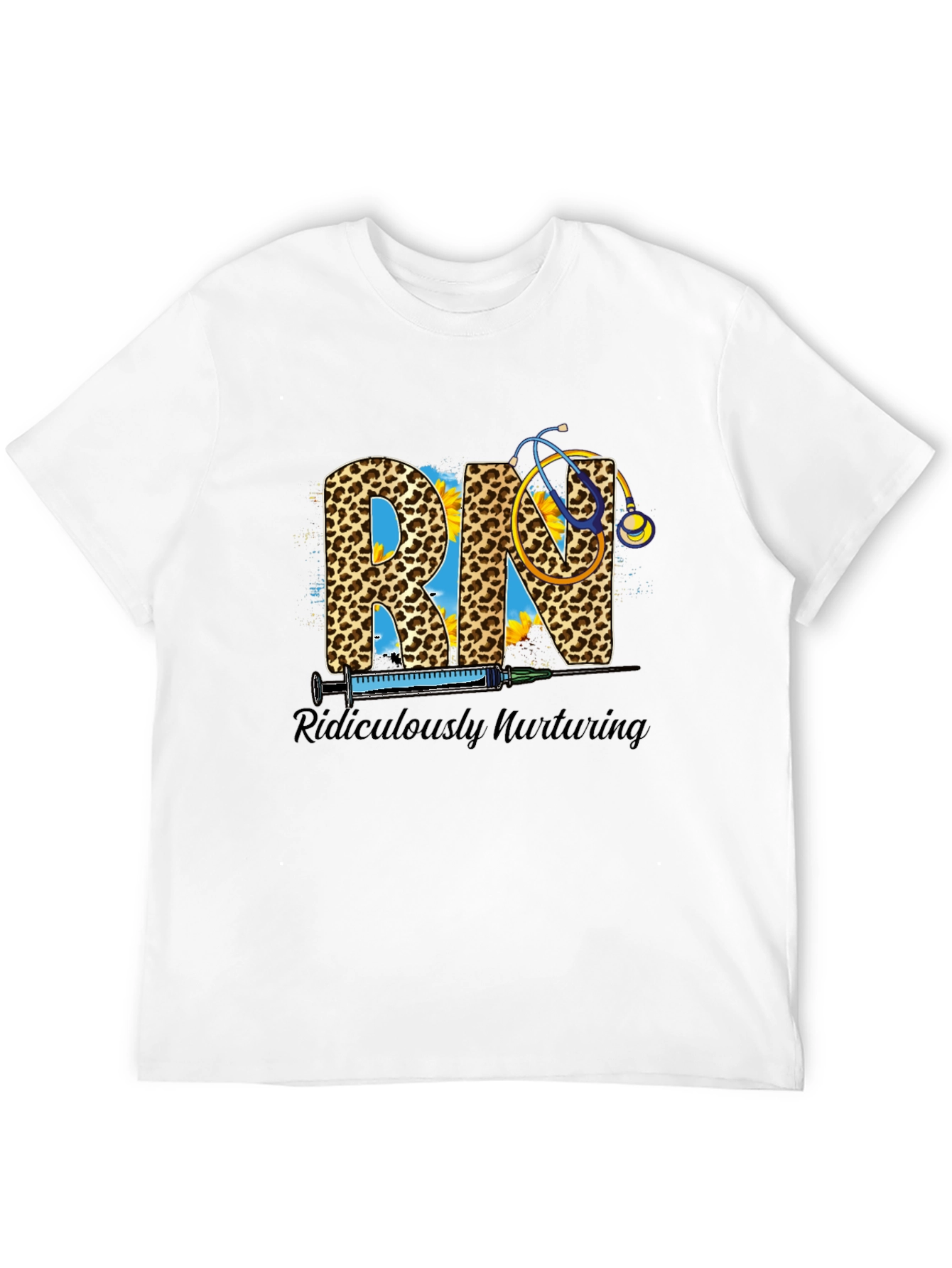 RN Leopard Print Graphic T-Shirt