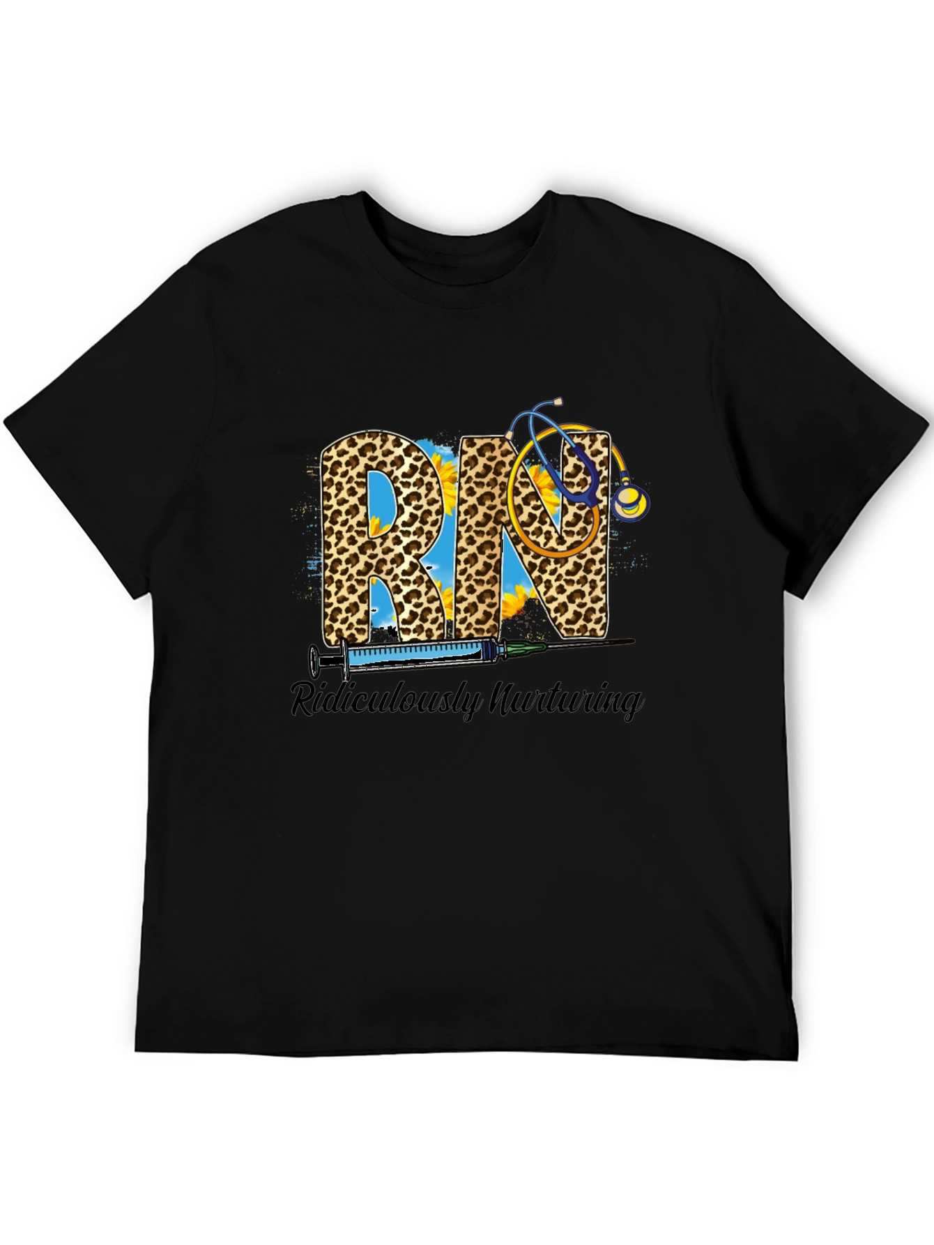 RN Leopard Print Graphic T-Shirt