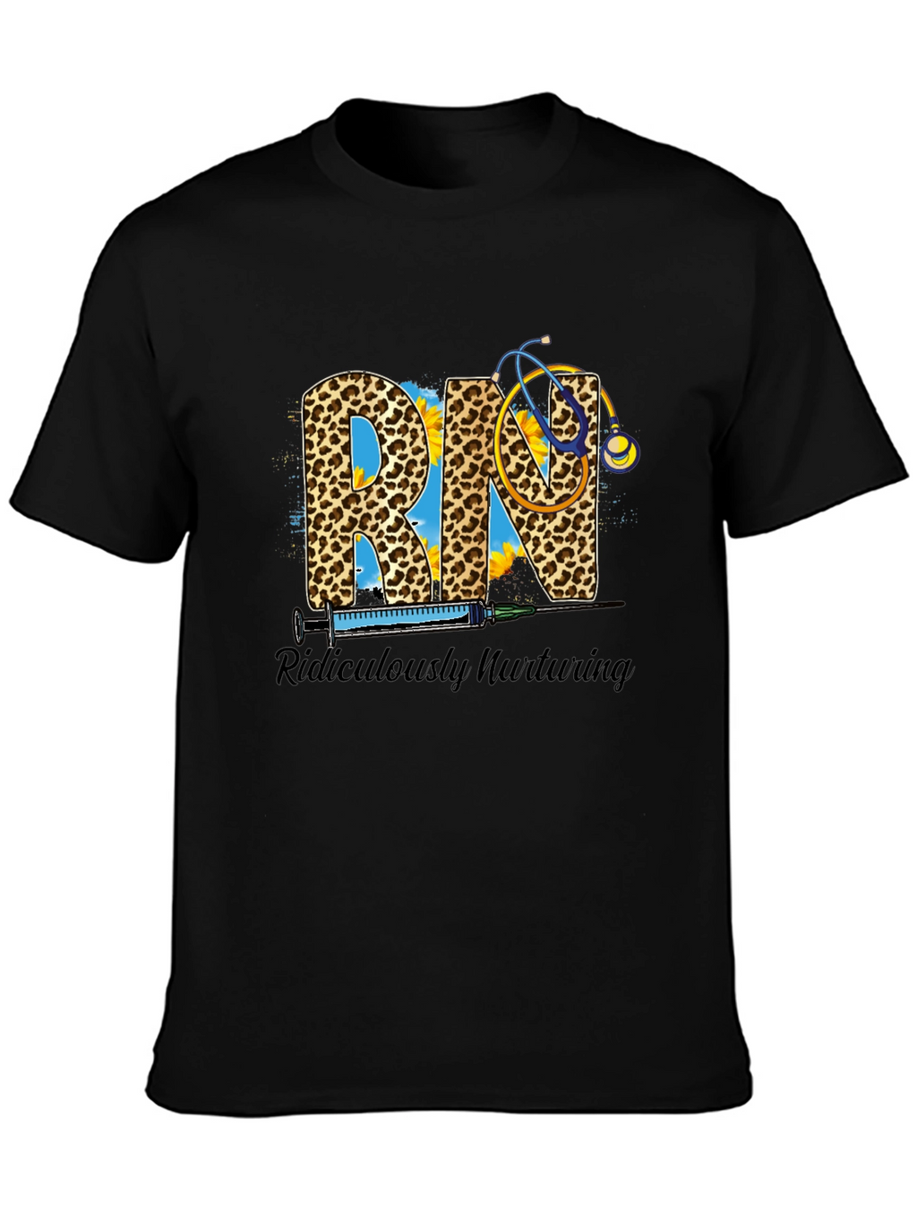 RN Leopard Print Graphic T-Shirt