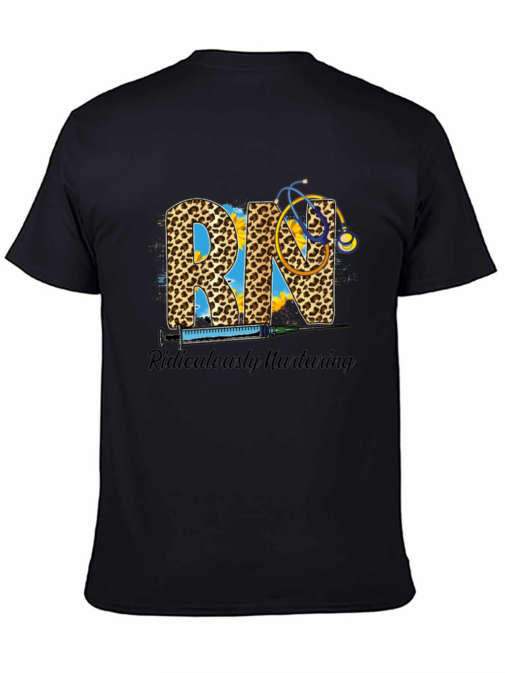 RN Leopard Print Graphic T-Shirt