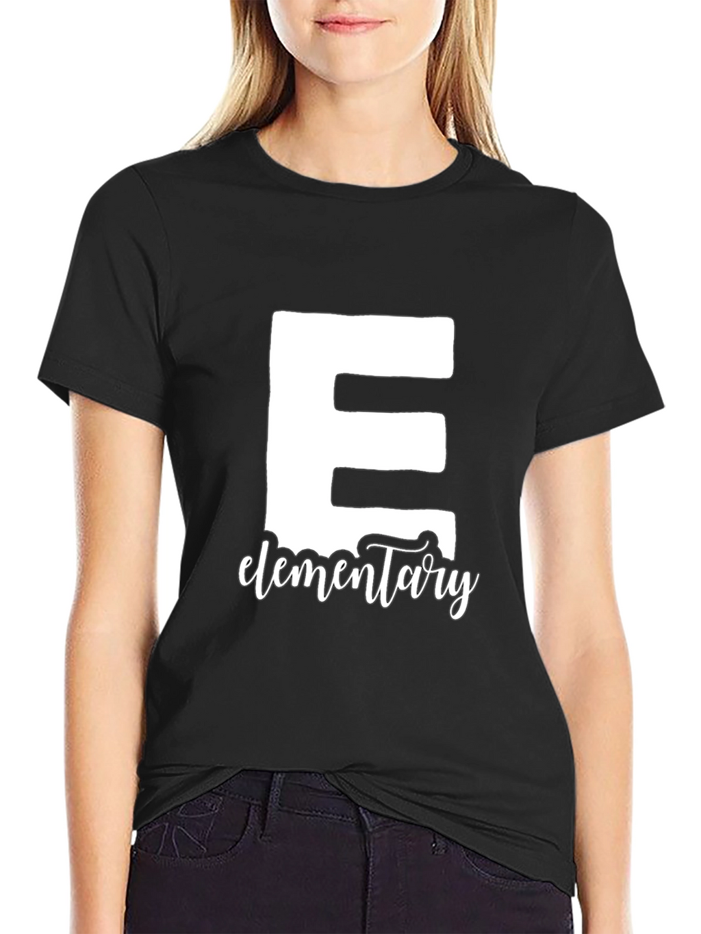 Elementary School Teacher T-Shirt - Black Cotton Tee