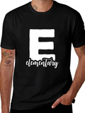 Elementary School Teacher T-Shirt - Black Cotton Tee
