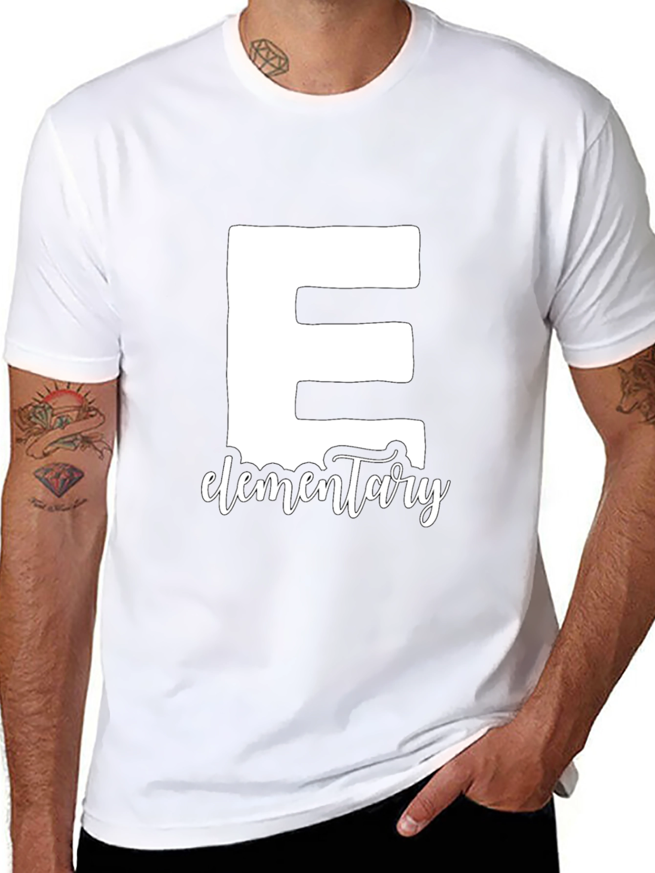 Elementary School Teacher T-Shirt - Black Cotton Tee