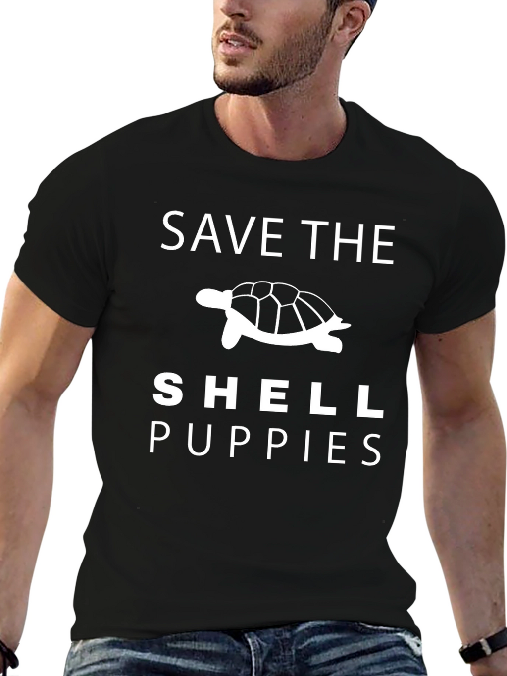 Save the Shell Puppies T-Shirt Turtle Graphic Tee