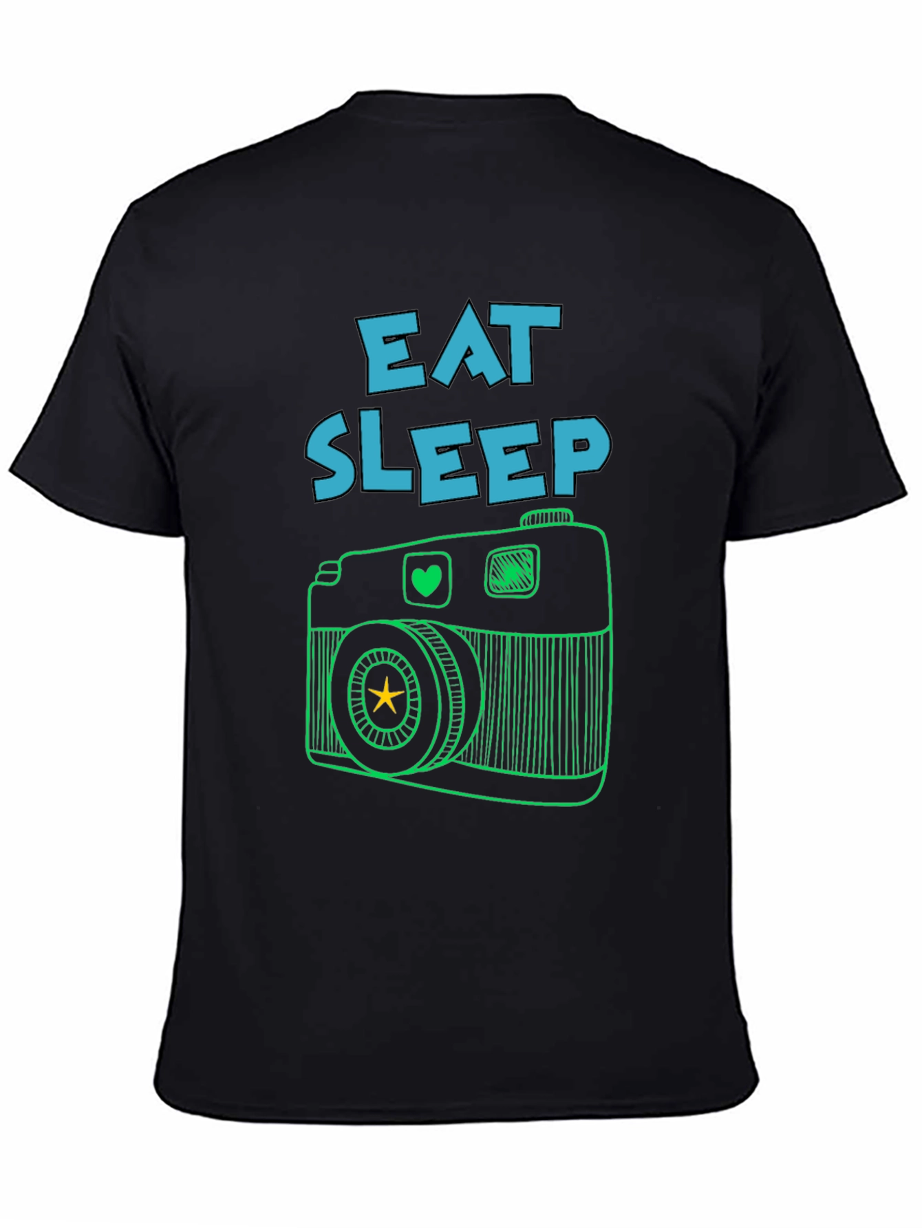Eat Sleep Camera T-Shirt -  Photography Lover Tee