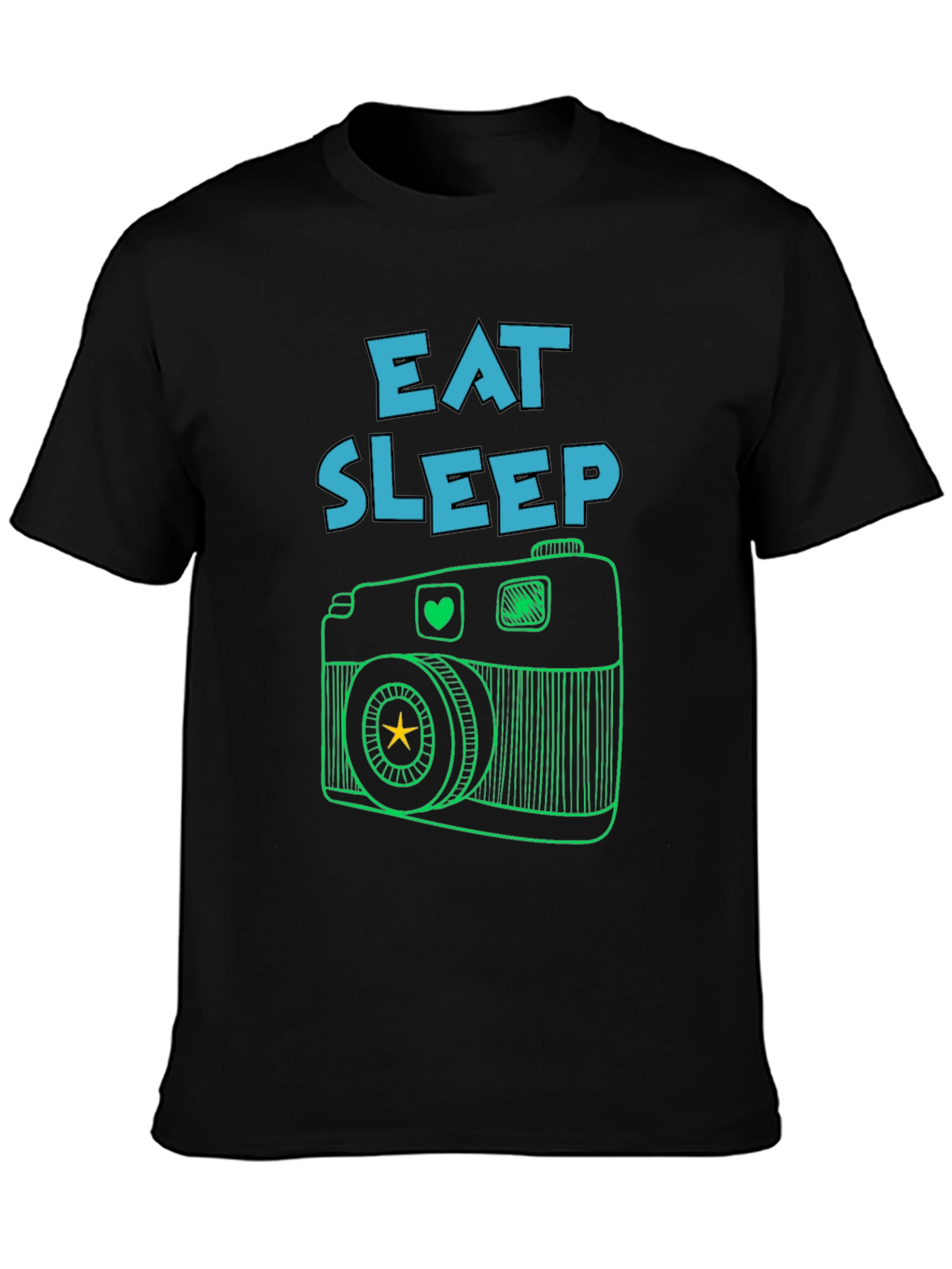 Eat Sleep Camera T-Shirt -  Photography Lover Tee