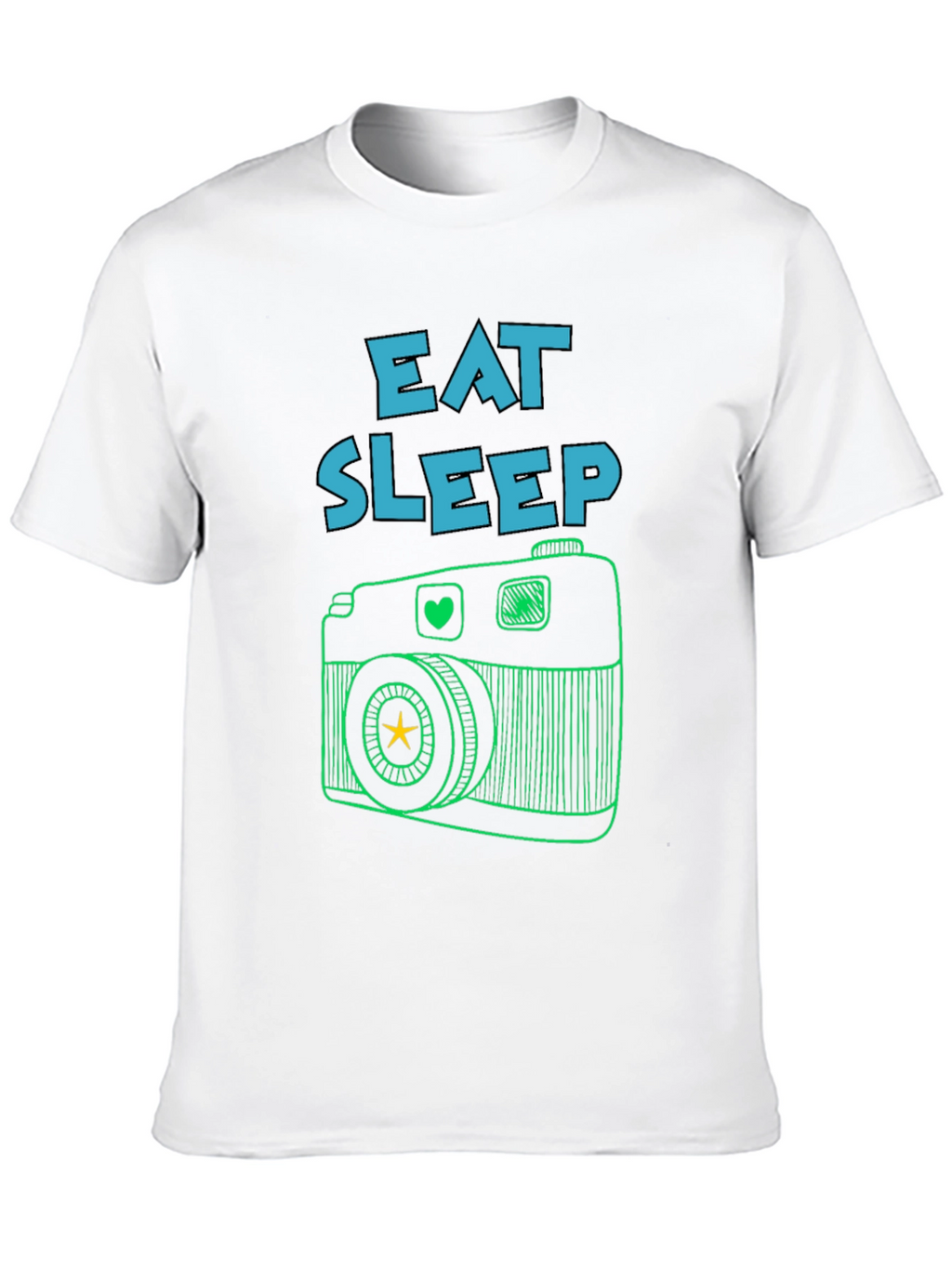 Eat Sleep Camera T-Shirt -  Photography Lover Tee