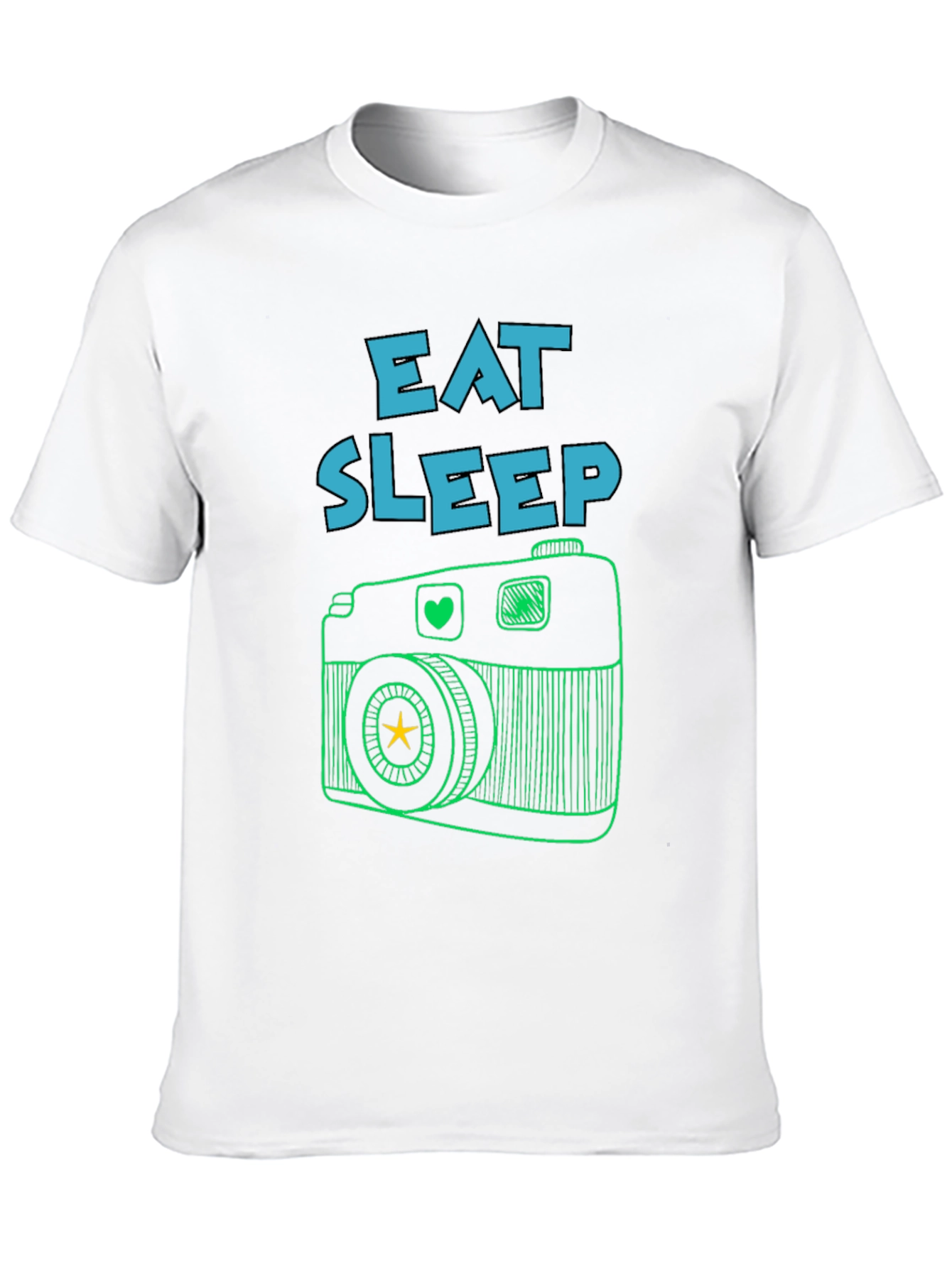 Eat Sleep Camera T-Shirt -  Photography Lover Tee