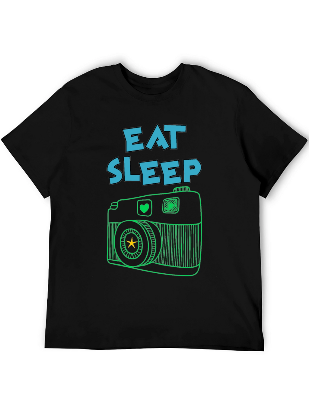 Eat Sleep Camera T-Shirt -  Photography Lover Tee